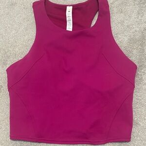 Magenta Lululemon Cropped Tank